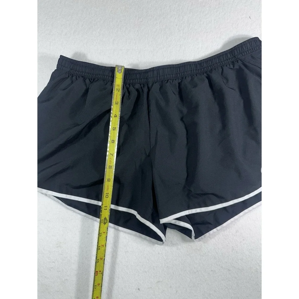 Nike Dri-FIT Women's Running Shorts Black White Athletic Gym Size X